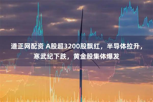 道正网配资 A股超3200股飘红，半导体拉升，寒武纪下跌，黄金股集体爆发